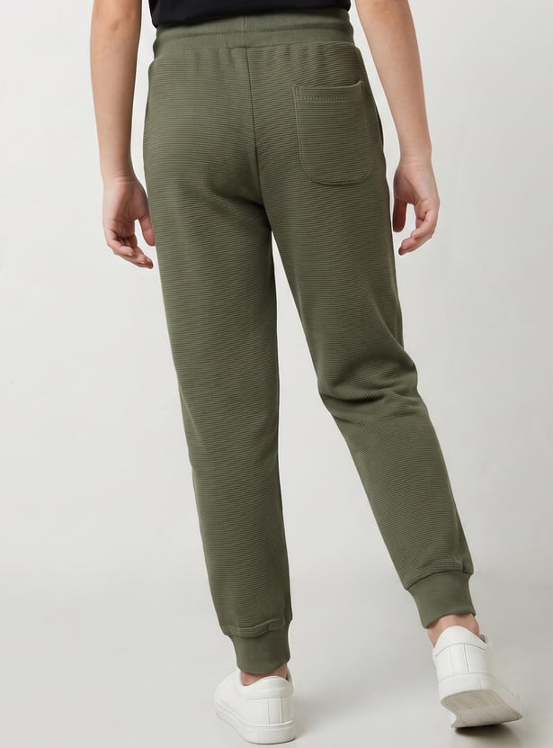 Boys Textured Joggers