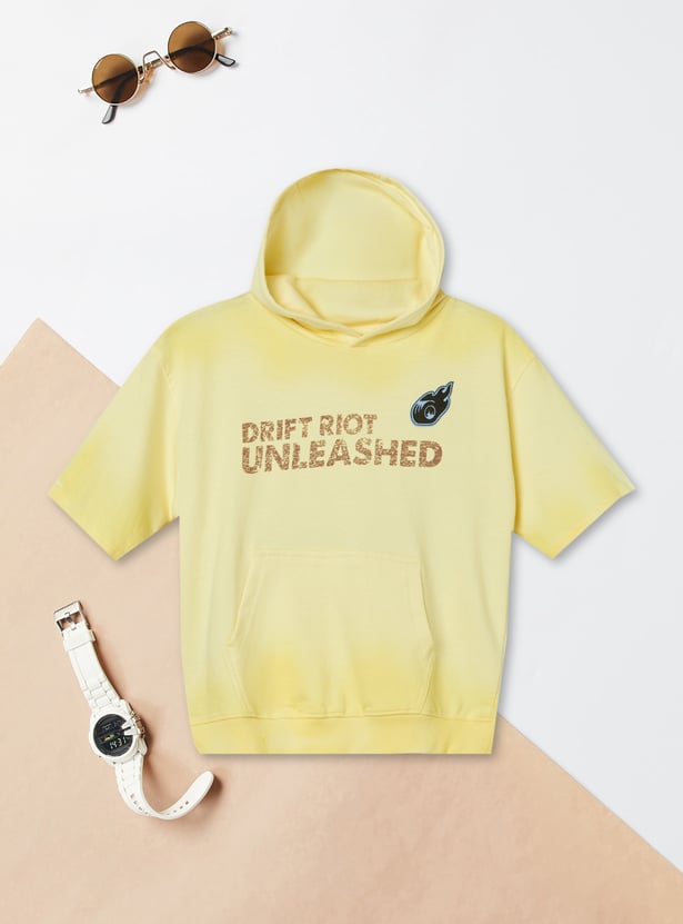 Boys Printed Hooded T-shirt