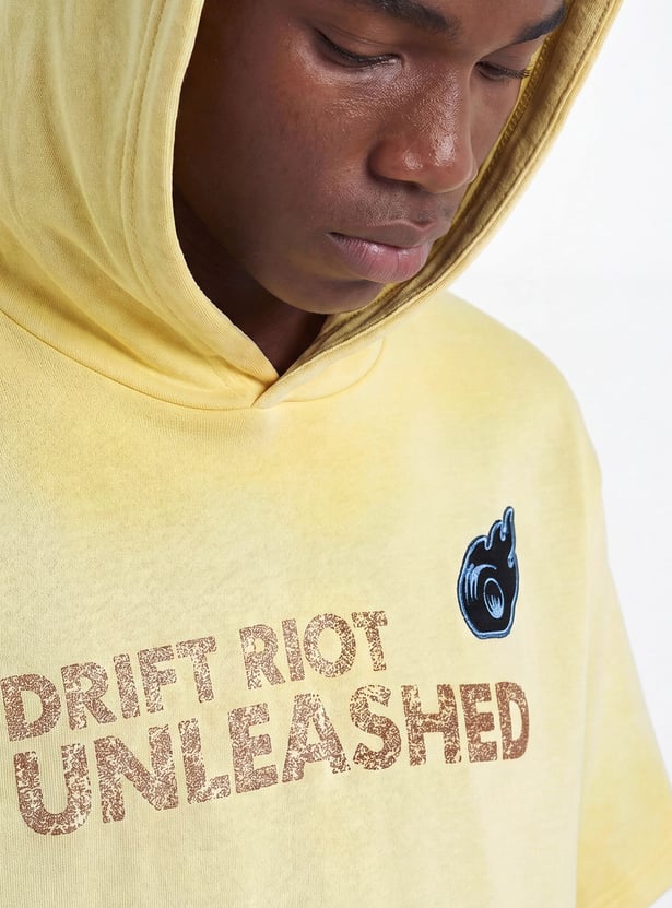 Boys Printed Hooded T-shirt