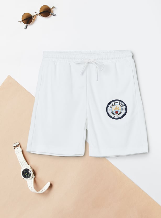 Boys Football Print T-shirt and Shorts Set