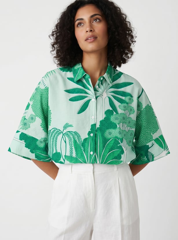 Women Leaf Printed Tunic