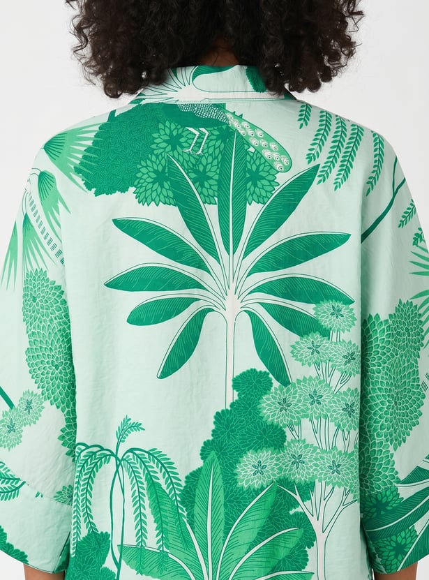 Women Leaf Printed Tunic