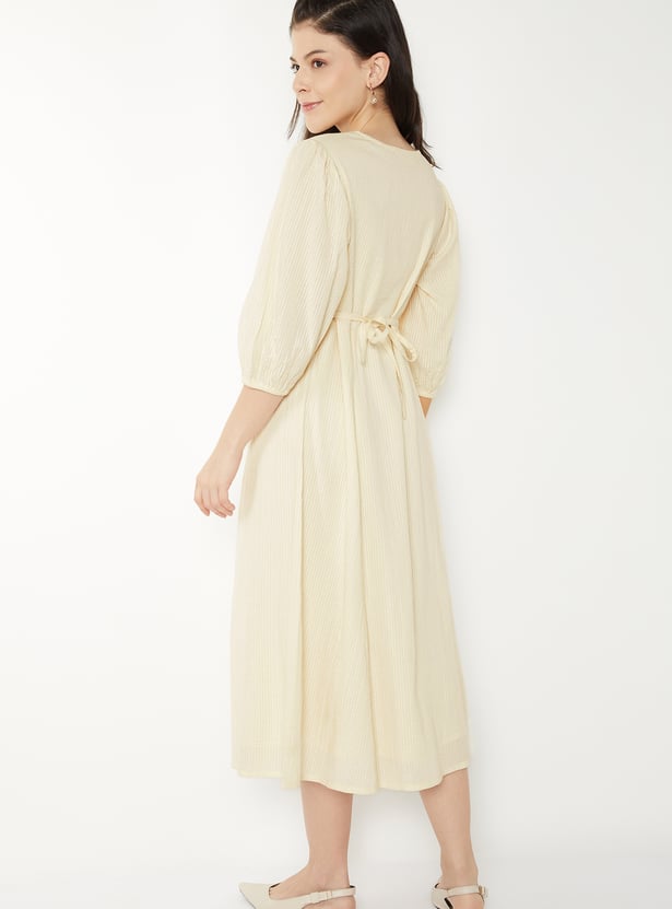 Textured A-line Dress