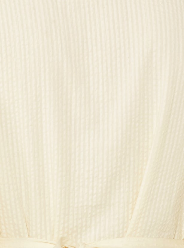 Textured A-line Dress