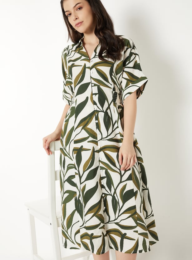 Women Printed Midi Dress