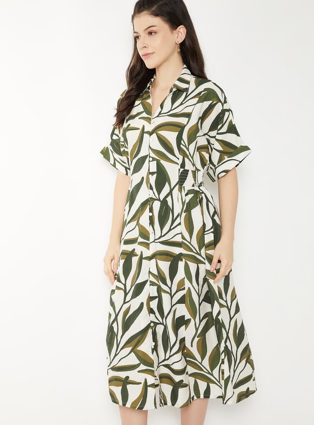 Women Printed Midi Dress