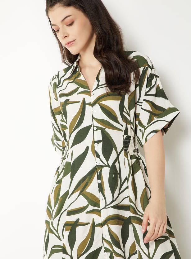 Women Printed Midi Dress