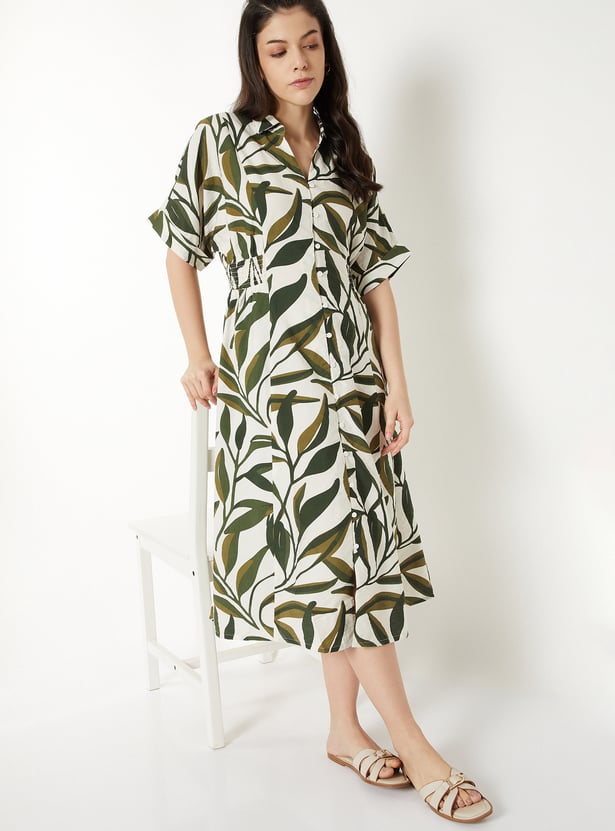 Women Printed Midi Dress