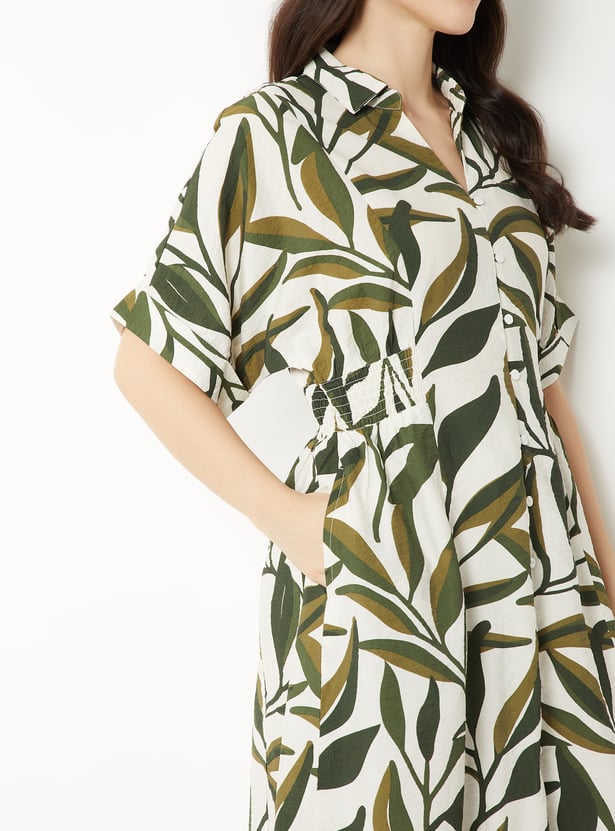 Women Printed Midi Dress