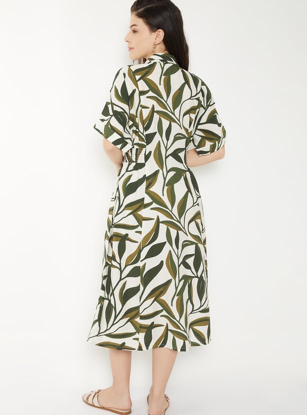 Women Printed Midi Dress