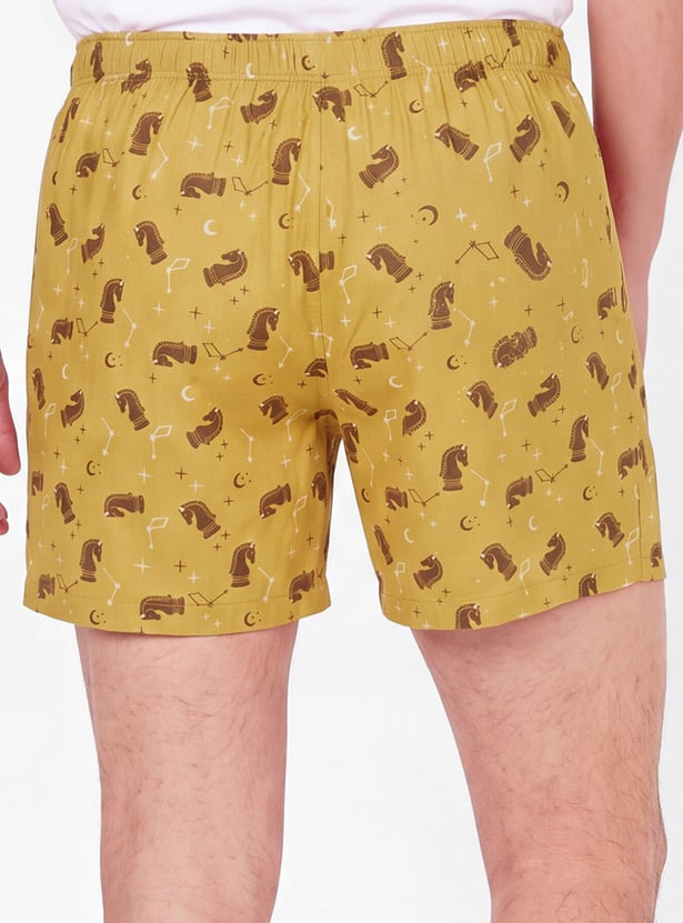 Men Printed Boxers