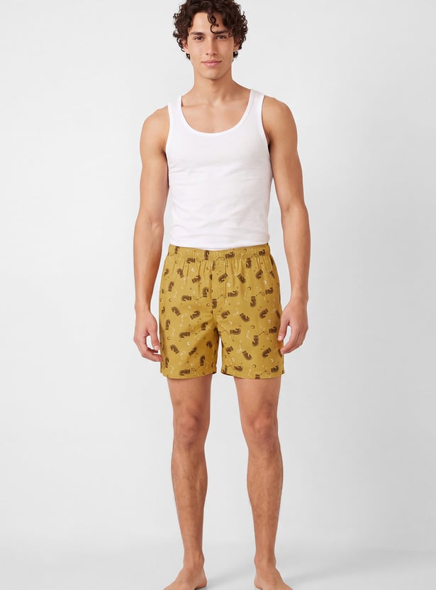 Men Printed Boxers