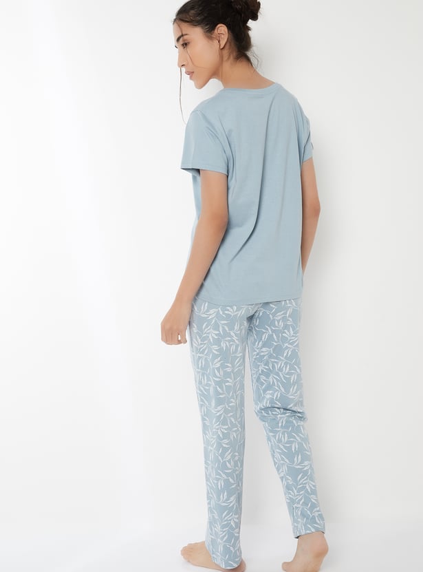Women Printed PJ Set