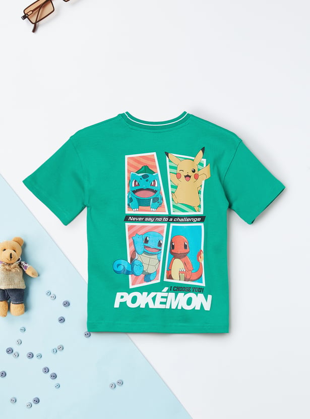 Boys Pokemon Printed T-shirt