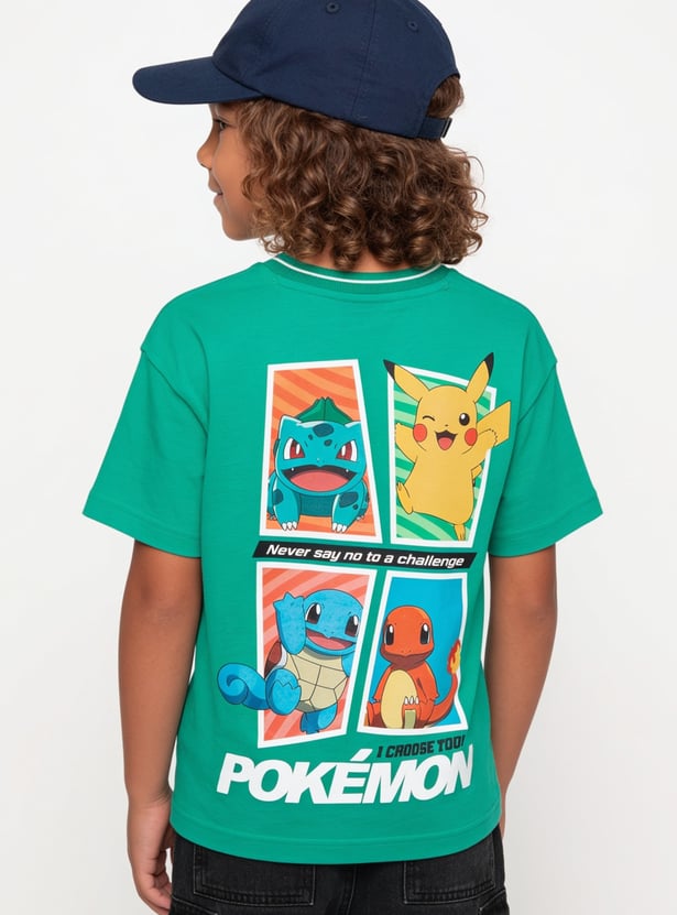 Boys Pokemon Printed T-shirt
