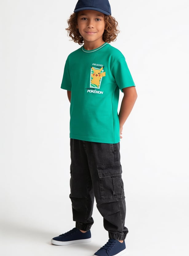 Boys Pokemon Printed T-shirt