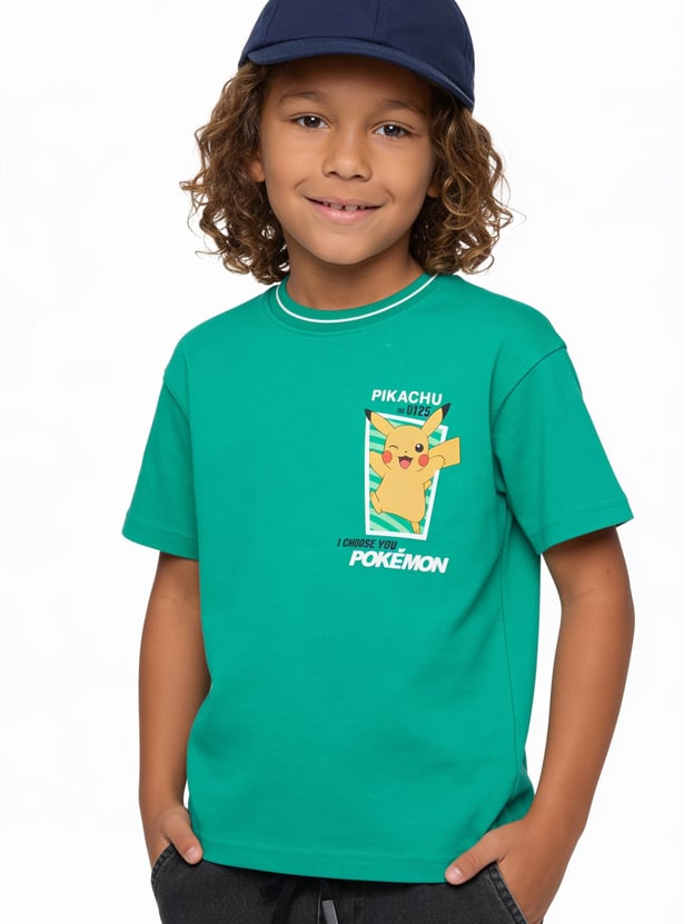 Boys Pokemon Printed T-shirt