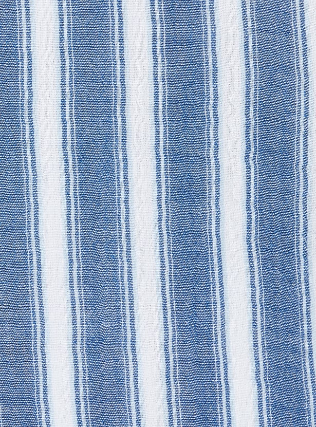 Boys Striped Regular Fit Shirt