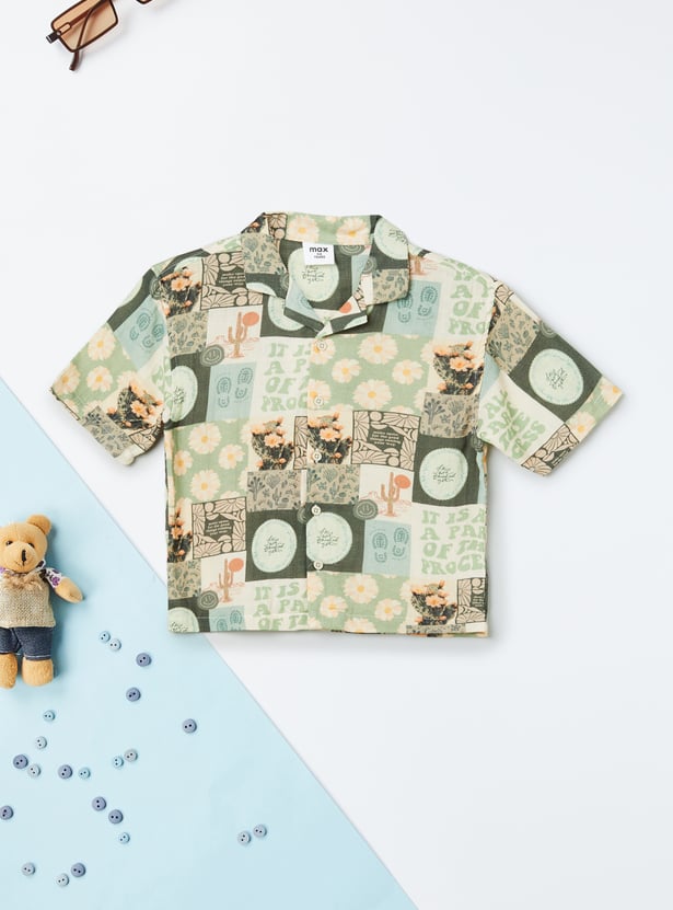 Boys Printed Resort Shirt