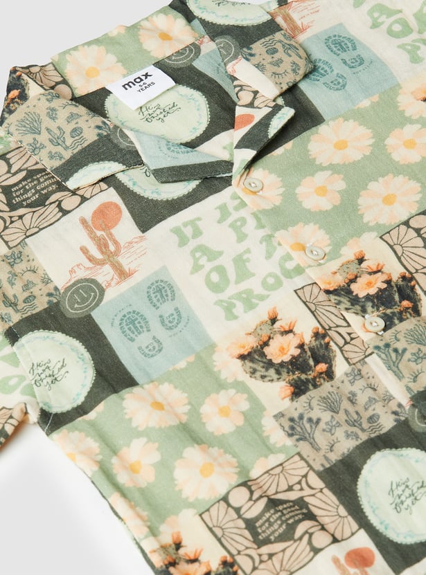 Boys Printed Resort Shirt