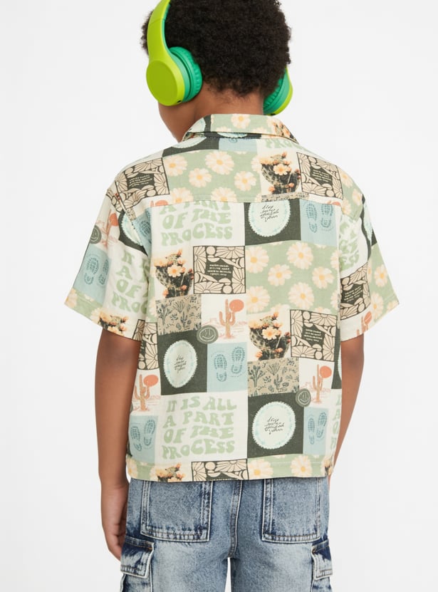 Boys Printed Resort Shirt
