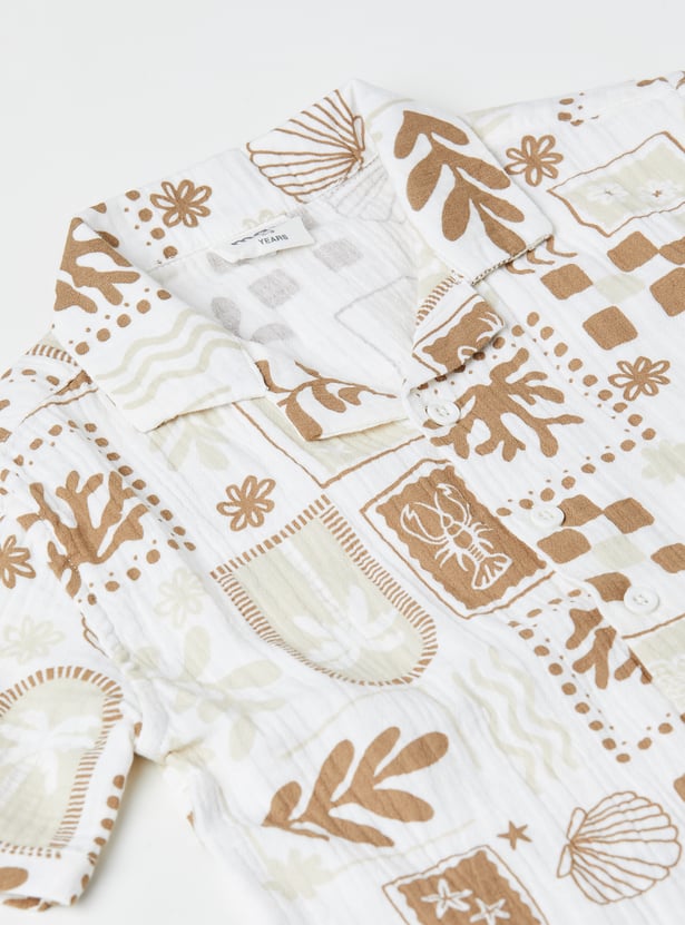 Boys Printed Resort Shirt