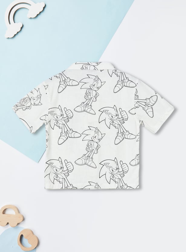 Boys Sonic Printed Shorts Set