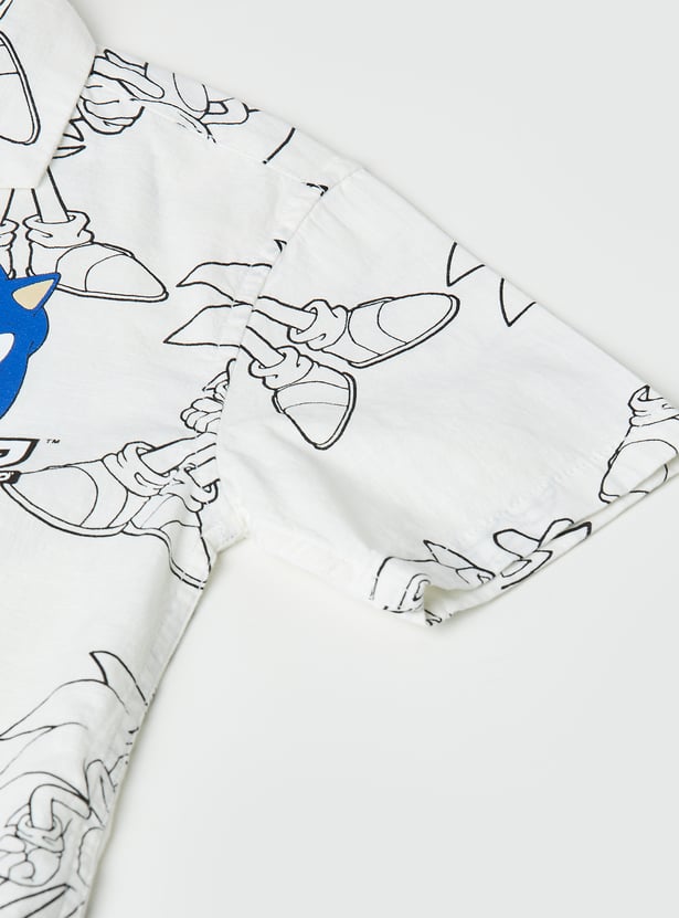 Boys Sonic Printed Shorts Set
