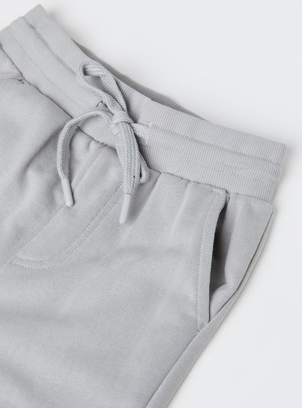 Boys Solid Cargo Joggers