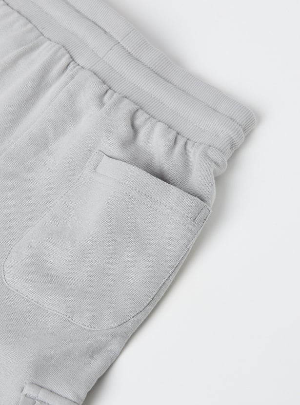 Boys Solid Cargo Joggers