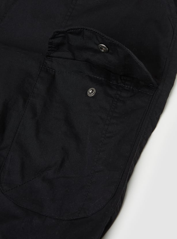 Boys Solid Cargo Joggers