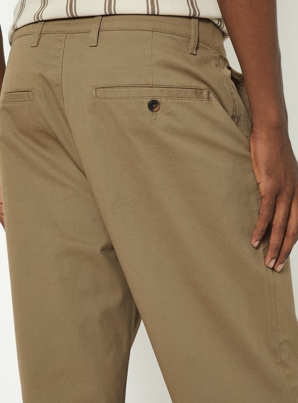 Men Solid Chinos