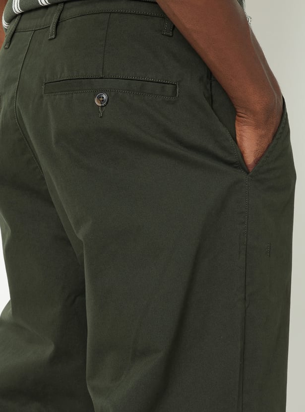Men Solid Chinos