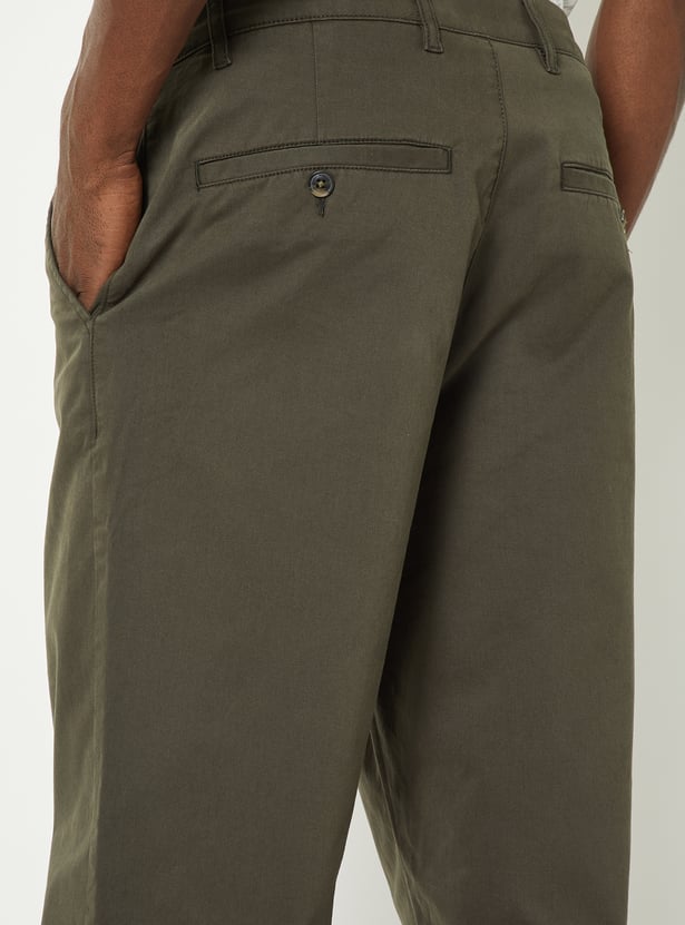 Men Solid Chinos