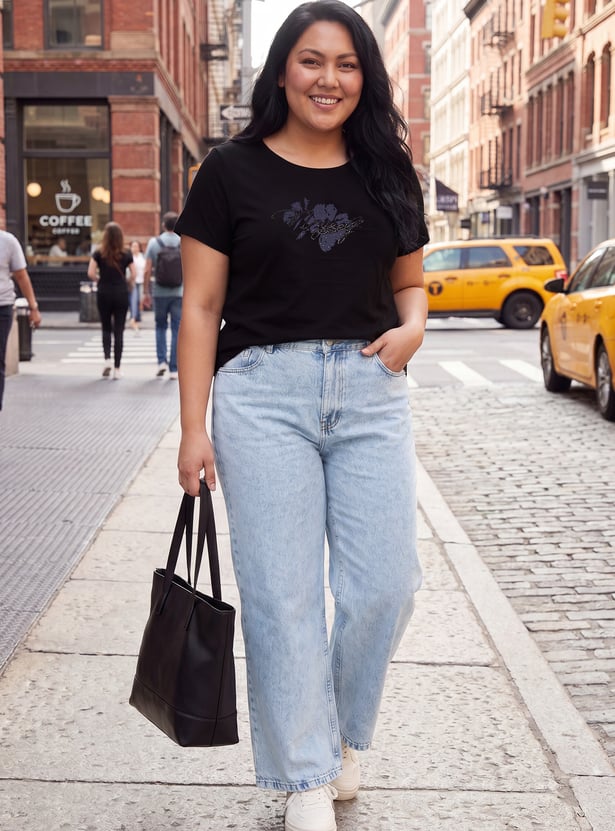Women Embellished T-shirt