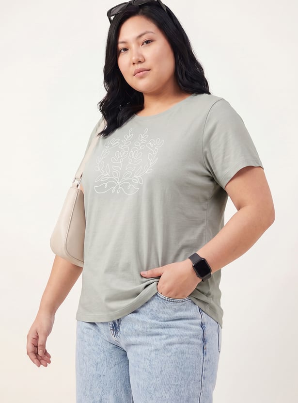 Women Embroidered T-shirt