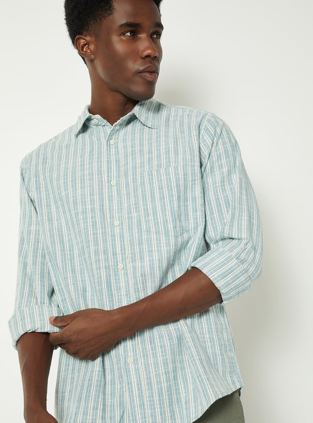 Men Striped Regular Fit Shirt