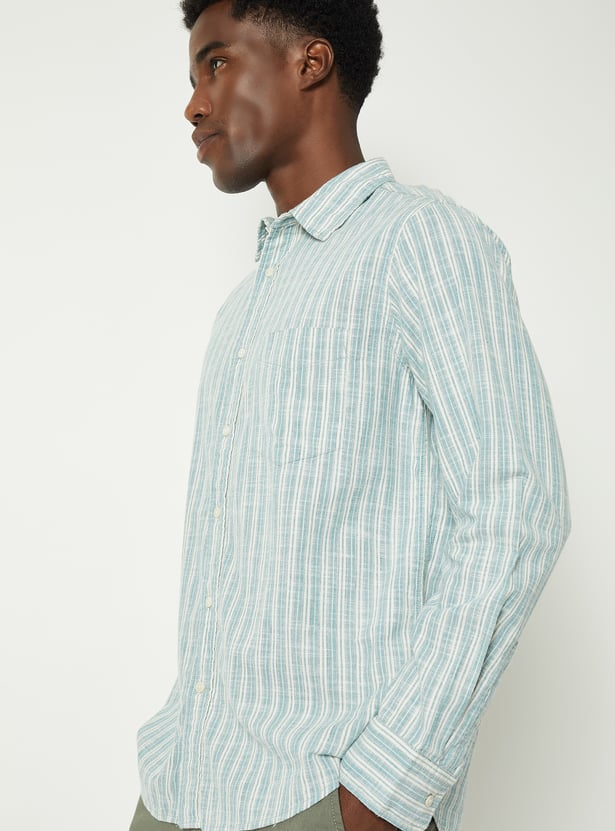 Men Striped Regular Fit Shirt