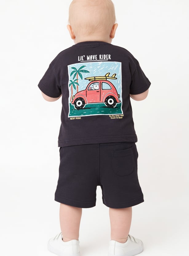 Boys Printed Shorts Set