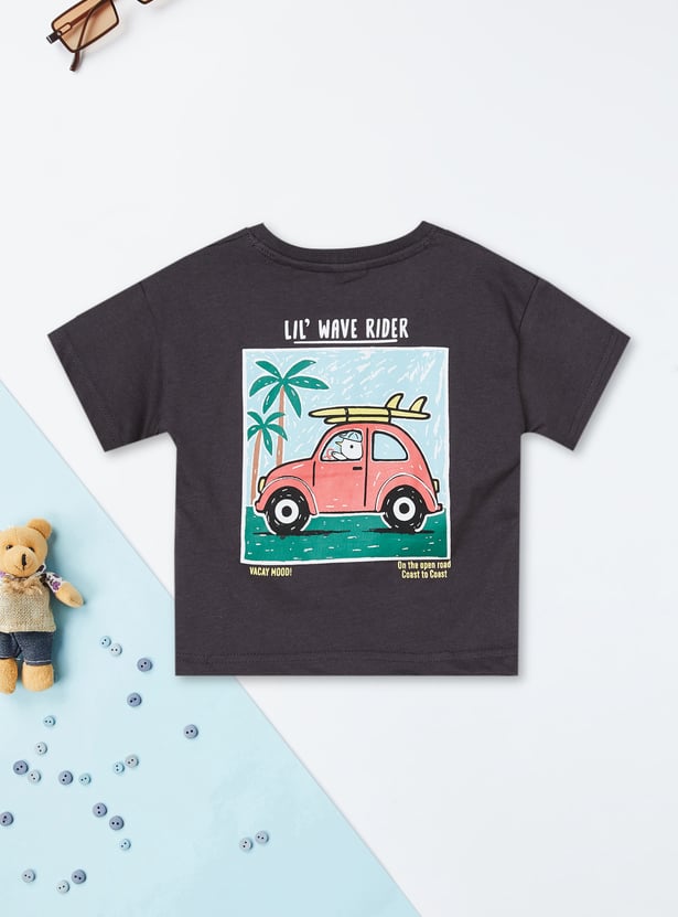 Boys Printed Shorts Set