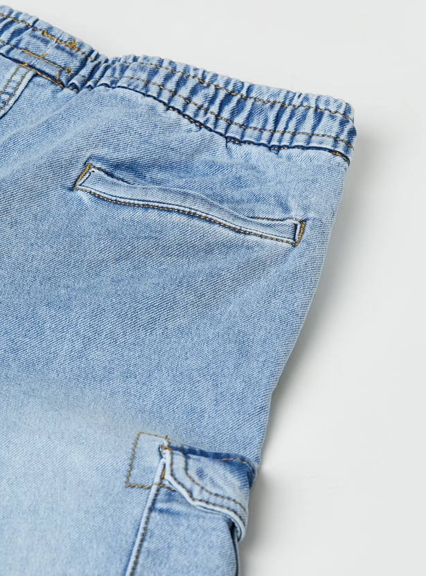 Boys Washed Cargo Joggers
