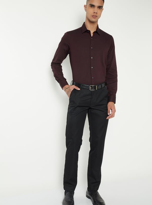 Men Solid Formal Shirt
