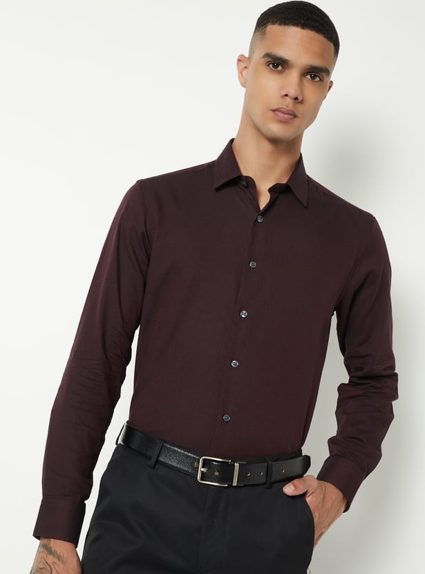 Men Solid Formal Shirt