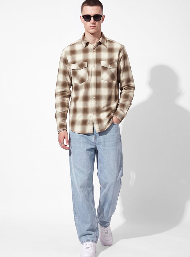 URB_N Men Checked Shirt