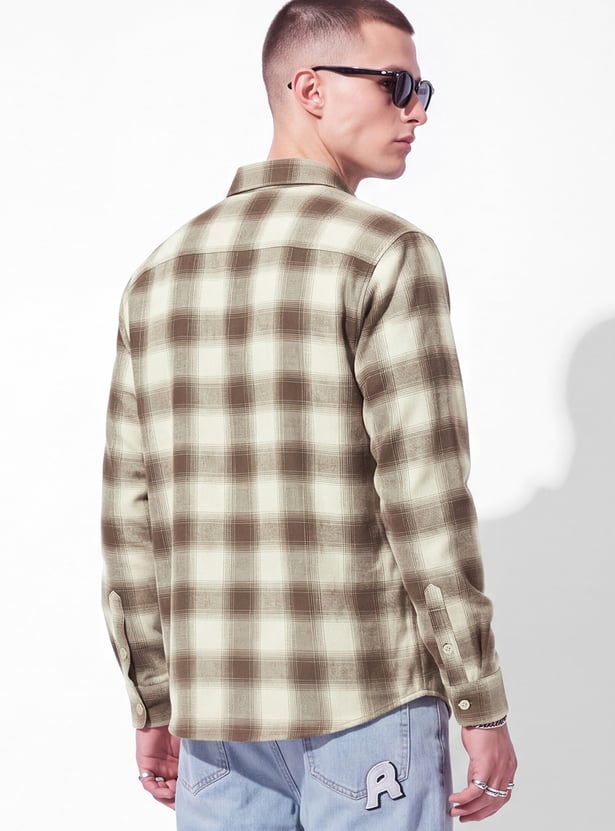 URB_N Men Checked Shirt
