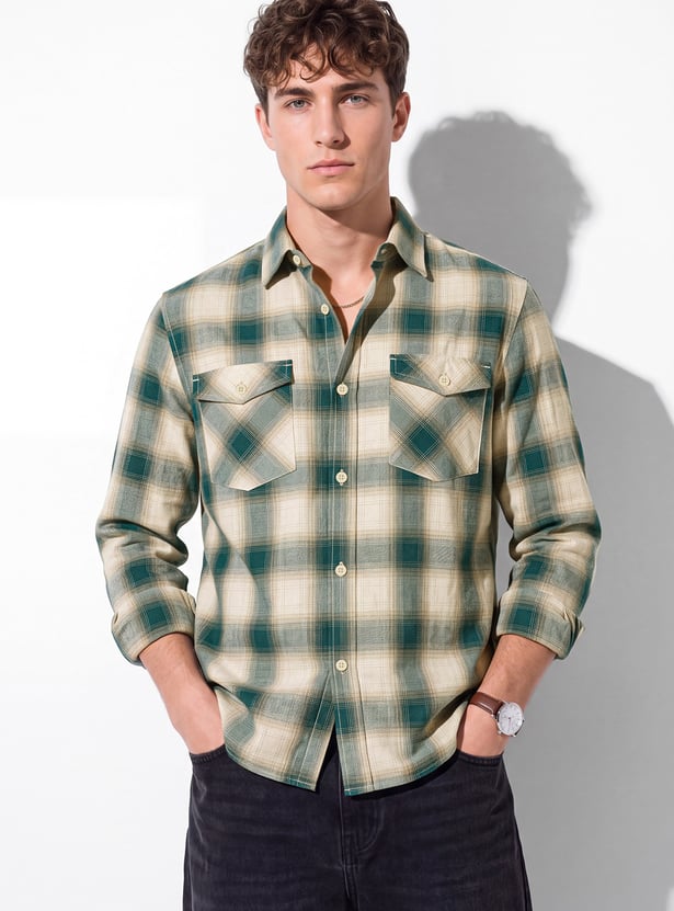 URB_N Men Checked Shirt