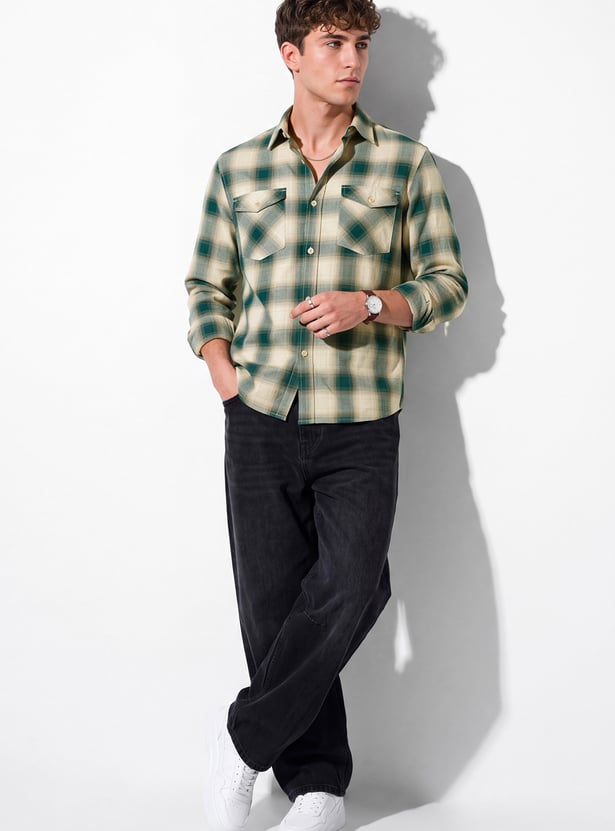 URB_N Men Checked Shirt