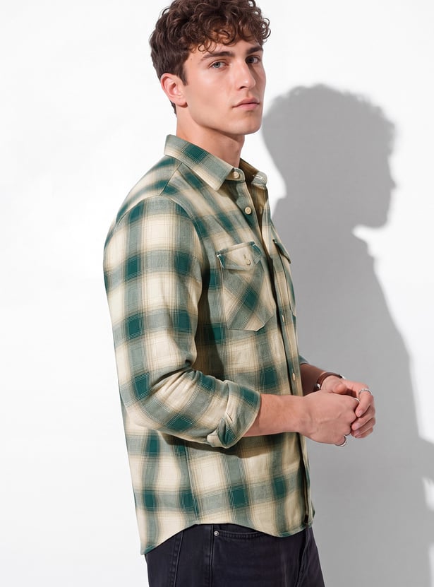 URB_N Men Checked Shirt