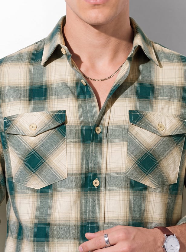 URB_N Men Checked Shirt