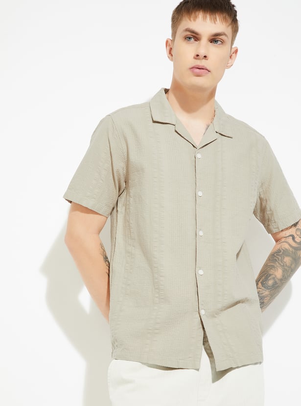 URB_N Men Textured Shirt